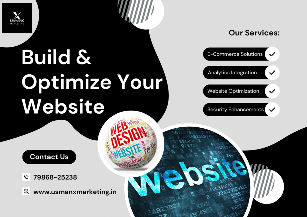 3D representation of a computer screen featuring design tools and website layout components