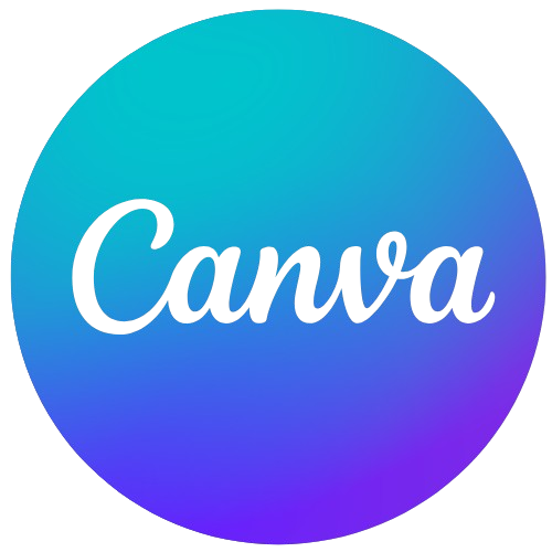 For visual design and content production, the official Canva logo is utilized.