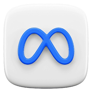 The blue infinity loop symbol in the Meta logo stands for Meta Platforms Inc., the parent business of Instagram and Facebook.